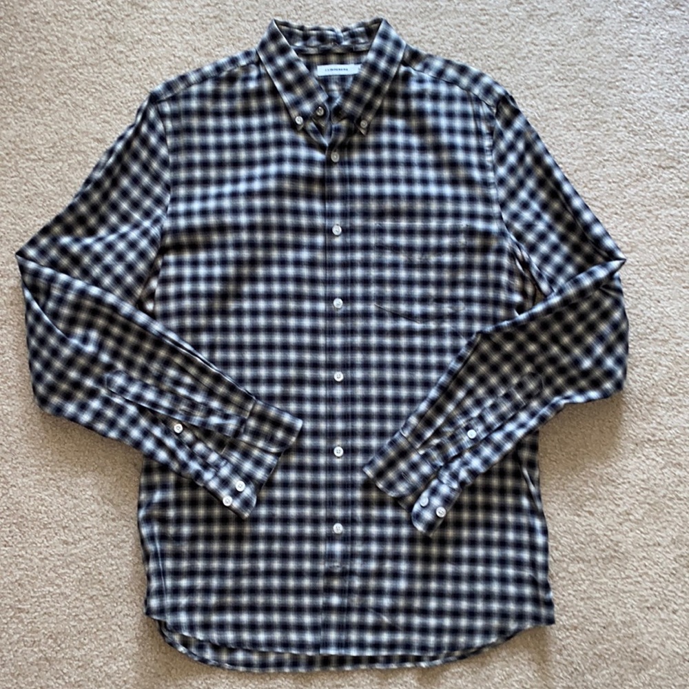 Men’s J. Lindeberg Long Sleeve Plaid Shirt